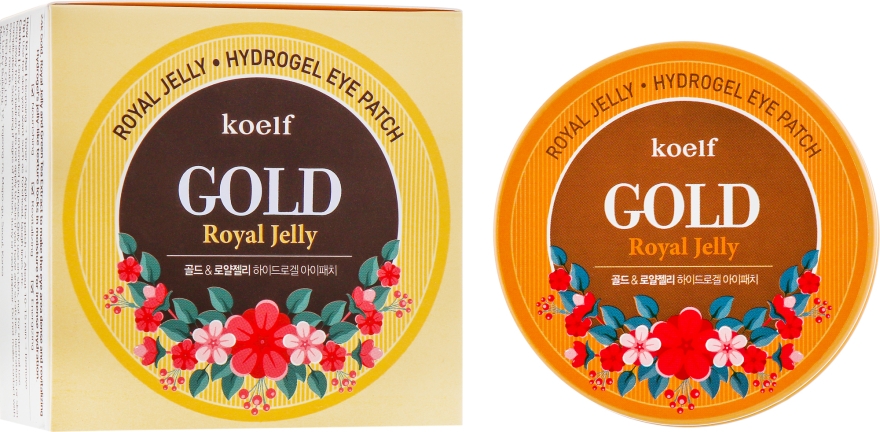 Гідрогелеві патчі для очей з золотом і маточним молочком - Koelf Gold & Royal Jelly Eye Patch — фото N1