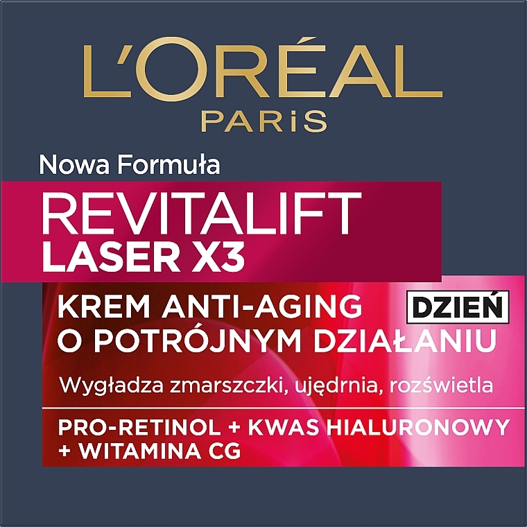 Дневной крем - L'Oreal Paris Revitalift Laser Х3 Anti-Age Day Cream — фото N2