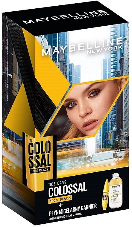 Набір - Maybelline New York & Garnier Colossal & Micellar Xmass 2021(mascara/10,7ml + micel/water/400ml) — фото N4