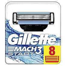 Духи, Парфюмерия, косметика Сменные кассеты для бритья, 8шт - Gillette Mach3 Start