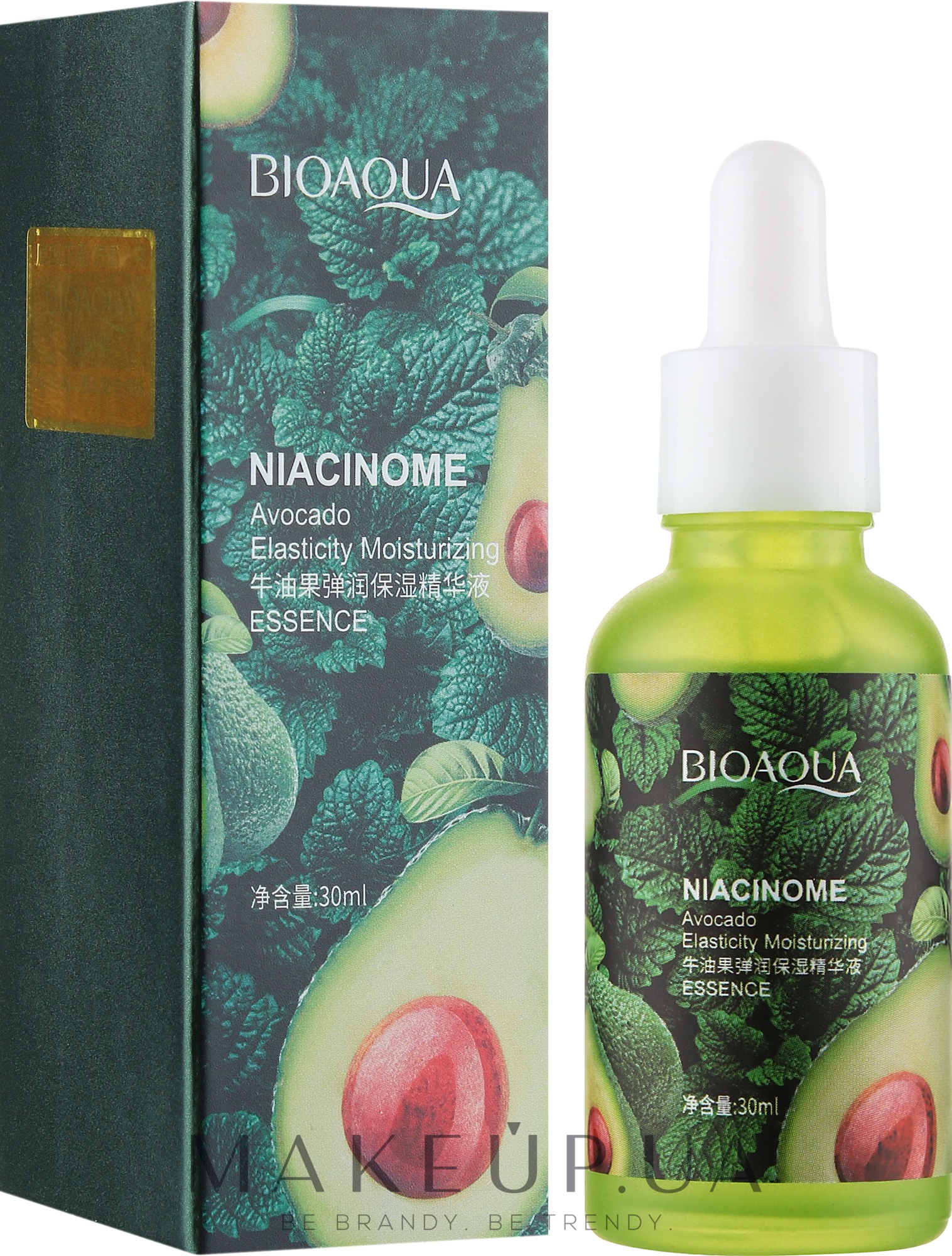 Эссенция подтягивающая кожу с никотинамидом и экстрактом авокадо - Bioaqua Niacinome Avocado Essence — фото 30ml