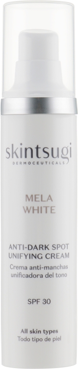 Крем для обличчя від пігментних плям - Skintsugi Mela White Anti-Dark Spot Unifying Cream SPF30 — фото N2