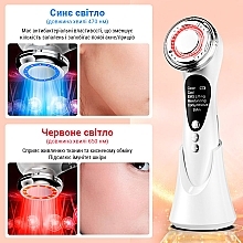 УЦЕНКА Микротоковый EMS массажер для лица для фототерапии, белый - Aimed Skin RF Lifting EMS+LED * — фото N6