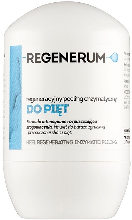 Регенерувальний ензимний пілінг для п'ят - Aflofarm Regenerum Heel Regenerating Enzymatic Peeling Roll On — фото N1