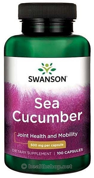 Харчова добавка "Морський огірок" 500 мг, 100 шт. - Swanson Sea Cucumber — фото N1
