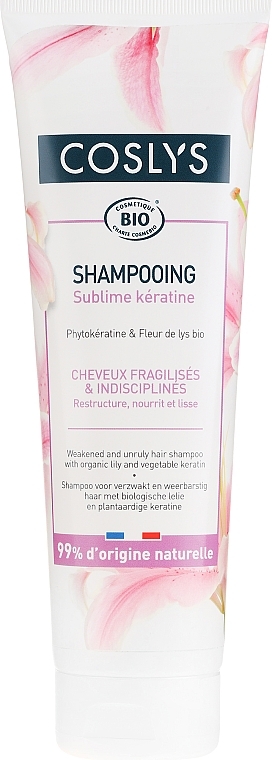 Шампунь для ослабленный волос с лилией и кератином - Coslys Keratin Shampoo 