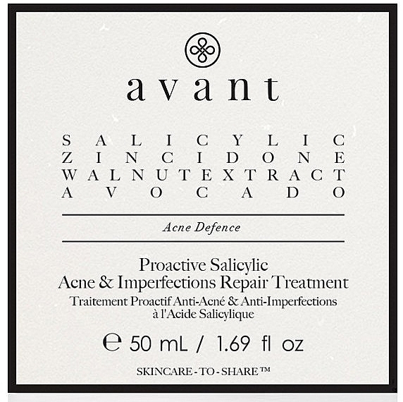 Проактивное салициловое средство для устранения прыщей и несовершенств - Avant Proactive Salicylic Acne & Imperfections Repair Treatment — фото N3