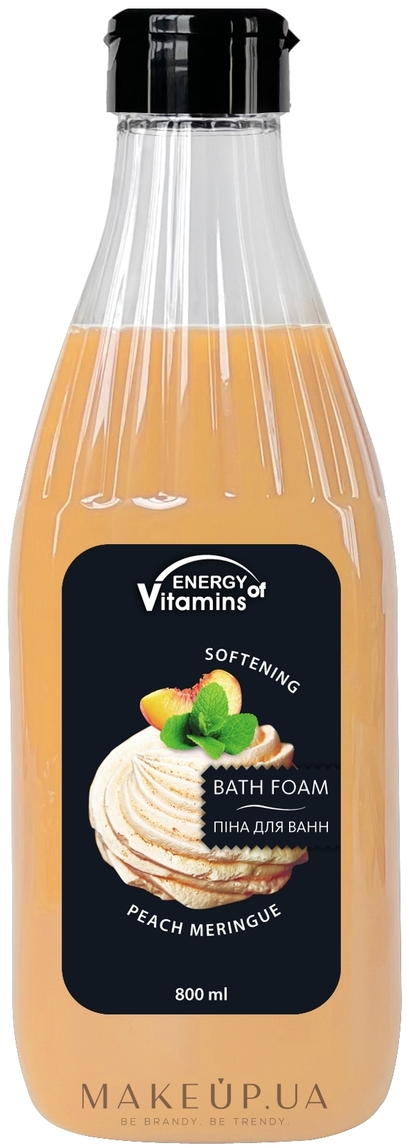 Персиковая пена-шейк для ванн - Energy of Vitamins — фото 800ml