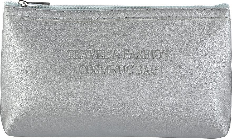 Косметичка CS1132S, срібло - Cosmo Shop Travel & Fashion Cosmetic Bag — фото N1