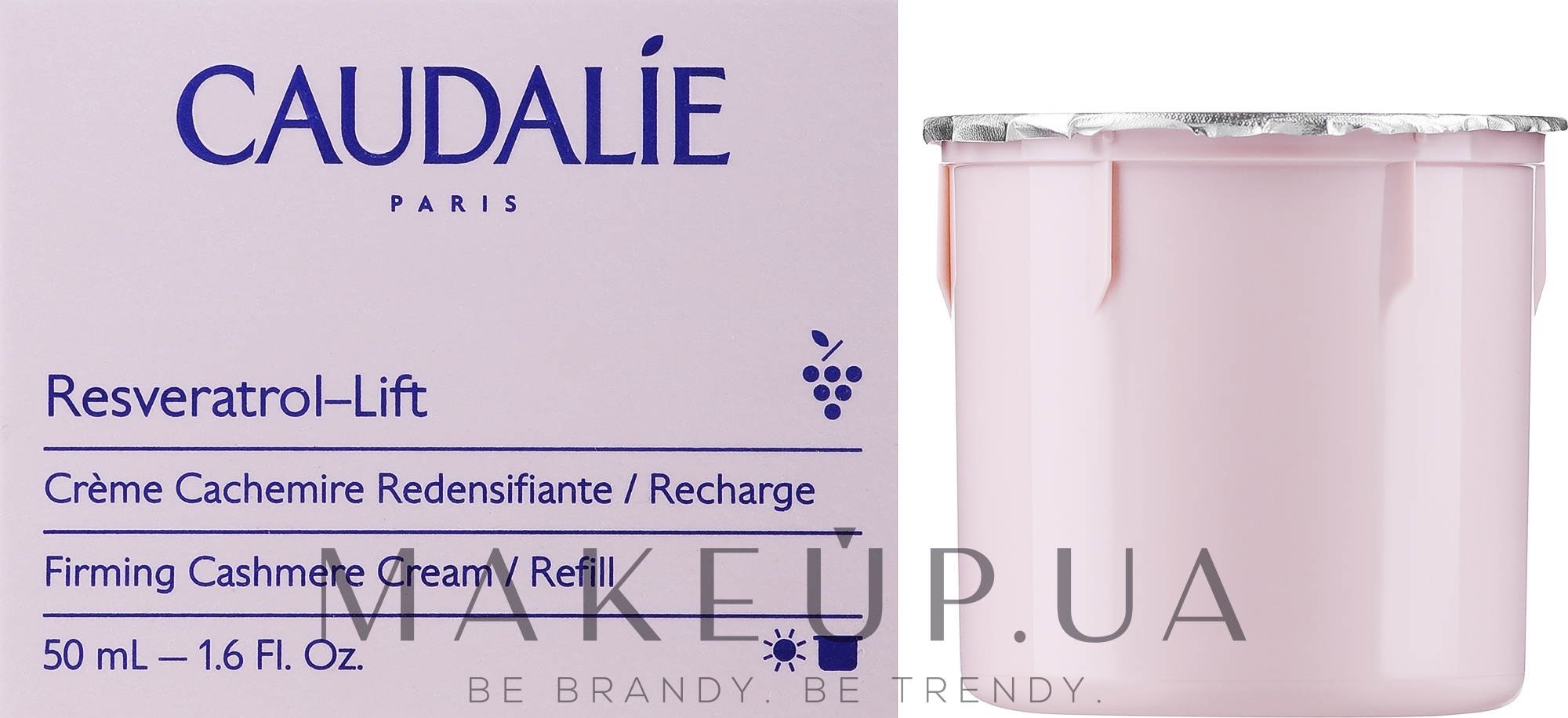 Крем для лица - Caudalie Resveratrol Lift Firming Cashmere Cream Refill (сменный блок)  — фото 50ml