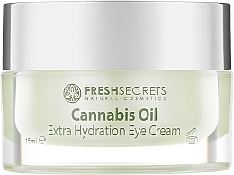 Крем для області навколо очей "Екстразволожувальний" - Madis Fresh Secrets Cannabis Oil Extra Hydration Eye Cream — фото N1