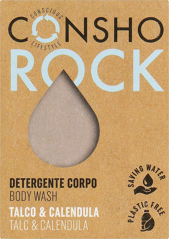 Мыло для тела "Тальк и календула" - Bioearth Consho Rock Talc & Calendula — фото N1