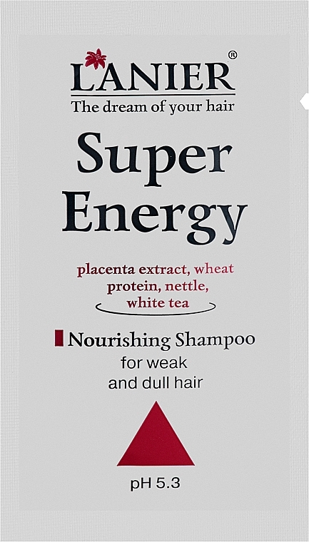 Шампунь "Супер енергія" з плацентою для ослабленого та тьмяного волосся - Placen Formula Lanier Super Energy Shampoo