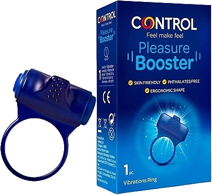Вибрирующее кольцо для пар - Control Pleasure Booster Vibrating Ring — фото N1