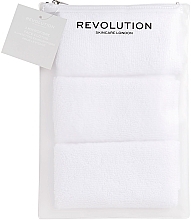 Полотенца для снятия макияжа из микрофибры, 3 шт. - Revolution Skincare Recycled & Reusable Microfibre Cleansing Cloths — фото N1