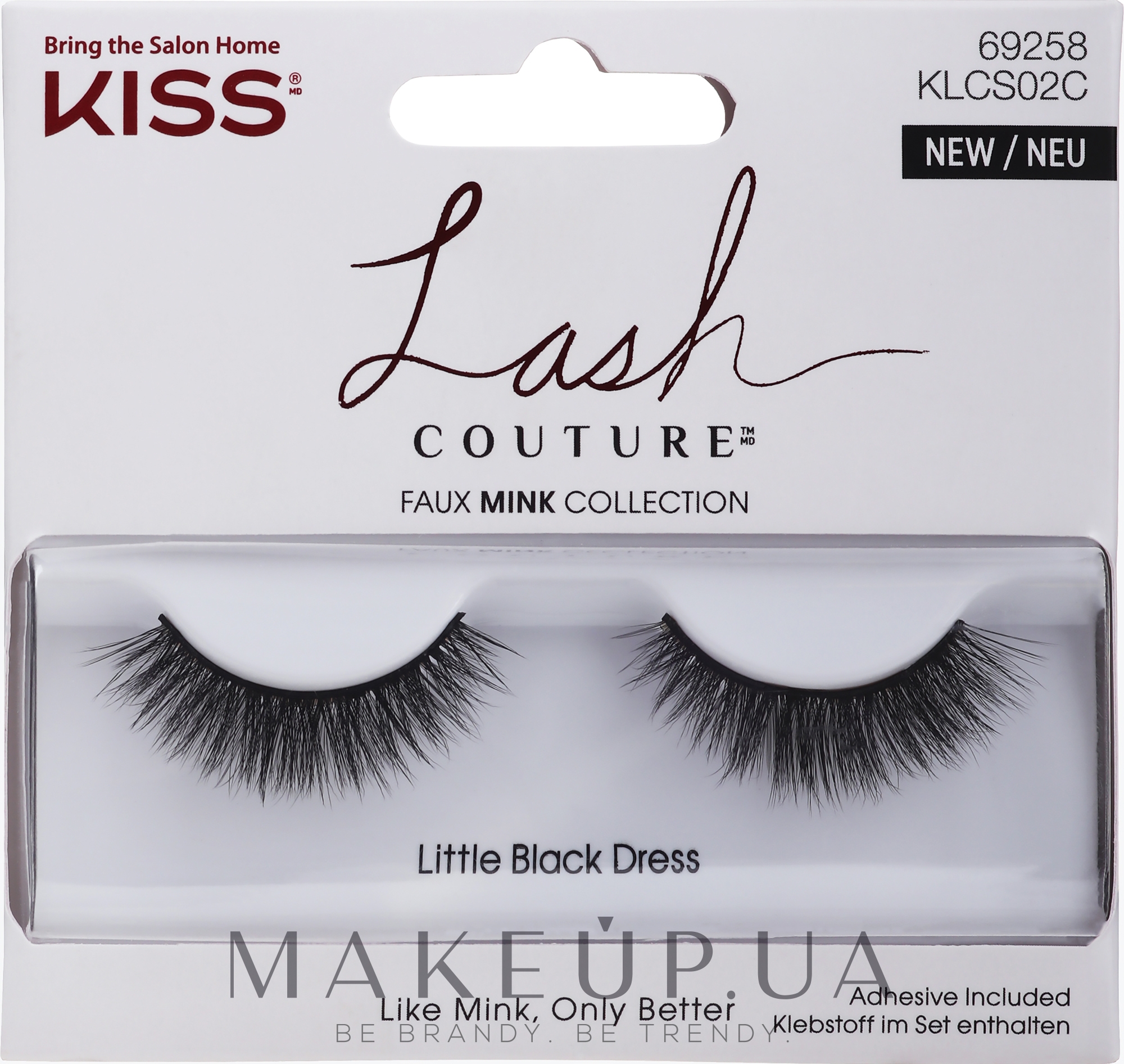 Накладные ресницы - Kiss Lash Couture Faux Mink Collection Little Black Dress — фото 2шт