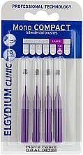 Щітка міжзубна, фіолетова, 4 шт. - Elgydium Clinic Brushes Mono Compact Purple 1.8mm — фото N2