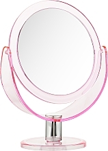 Духи, Парфюмерия, косметика Зеркало настольное, 201016, прозрачно-розовое - Beauty Line