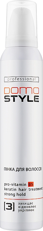 Пінка для волосся, сильна фіксація (3) - Domo Style