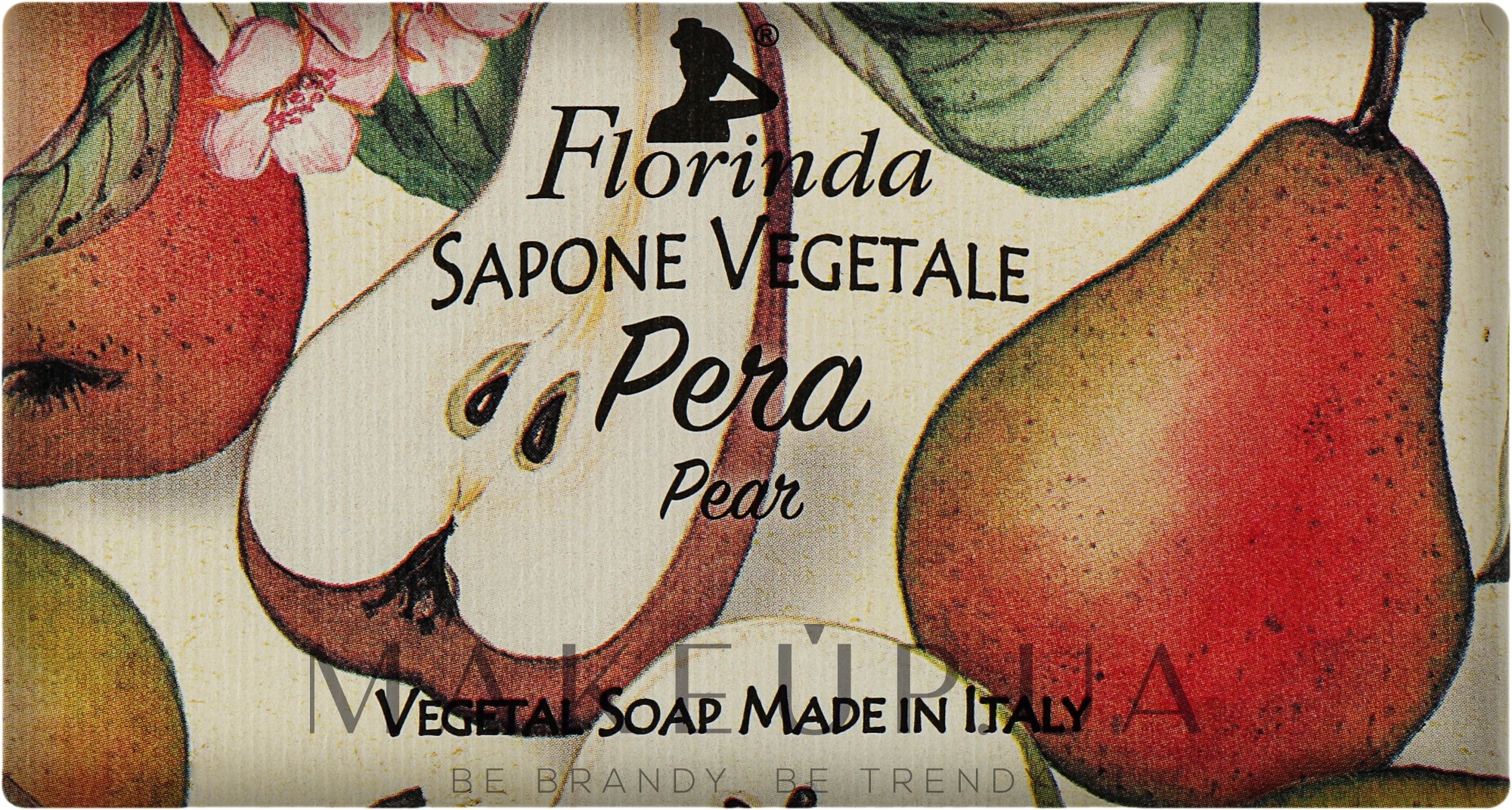 Мыло натуральное "Груша" - Florinda Pear Natural Soap — фото 100g
