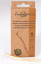 Парфумерія, косметика Бамбукові міжзубні щітки, розмір В (0,5 мм), 6 шт. - Curanatura Interdental Toothbrush