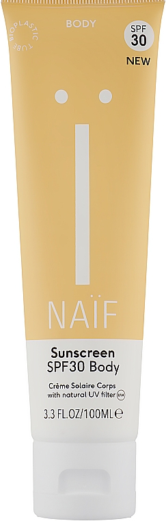 Сонцезахисний крем для тіла - Naif Sunscreen Body Spf30 — фото N1