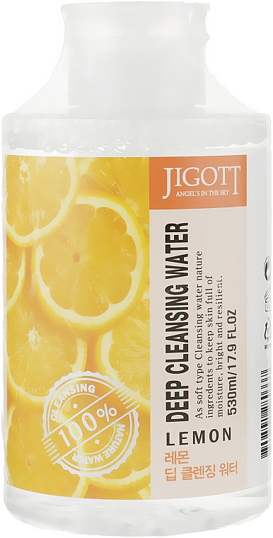 Очищающая вода с экстрактом лимона - Jigott Lemon Deep Cleansing Water