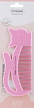Духи, Парфюмерия, косметика Гребешок для волос детский "Kids", розовый - Titania