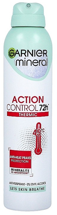 Дезодорант - Garnier Women Spray Action Control 72h Thermic — фото N1