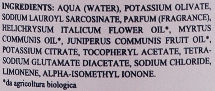 Жидкое мыло из органических цветов и ягод Сардинии - L'Amande Liquid Soap of Organic Sardinia Flowers and Berries — фото N2