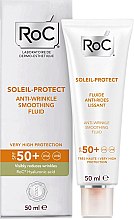 Духи, Парфюмерия, косметика Разглаживающий флюид для лица - RoC Soleil Protect Anti-Wrinkle Smoothing Fluid SPF50