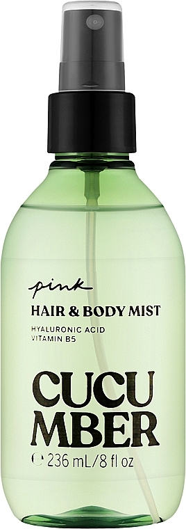 Спрей для тіла та волосся "Огірок" - Victoria`s Secret Pink Cucumber Hair & Body Mist — фото N1