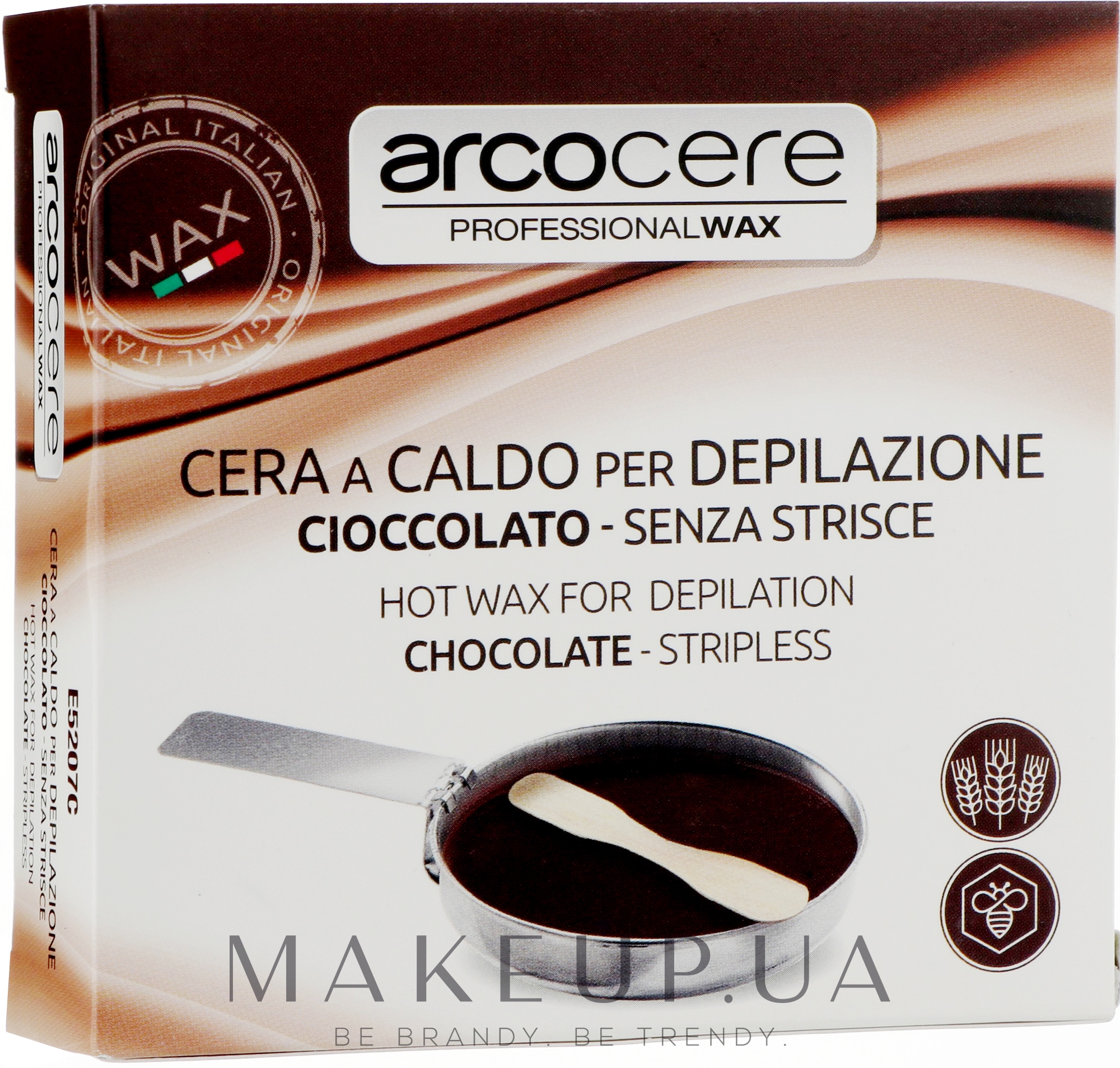 Набір для епіляції з чашею, шоколадний - Arcocere Professional Wax Chocolate — фото 120g