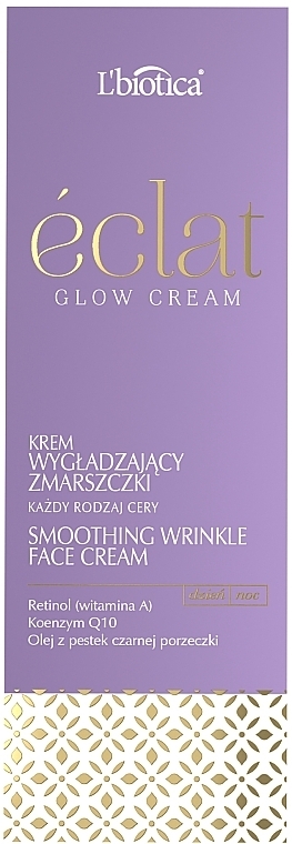 Крем для обличчя від зморщок - L'biotica Eclat Clow Cream — фото N4