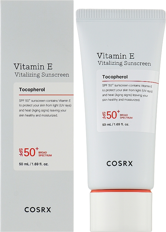 Солнцезащитный крем с витамином Е - Cosrx Vitamin E Vitalizing Sunscreen SPF 50+ — фото N2