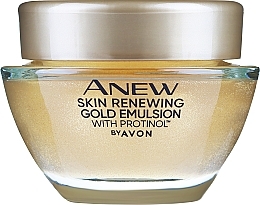 Парфумерія, косметика Нічний крем для обличчя - Avon Anew Skin Renewing Gold Emulsion with Protinol