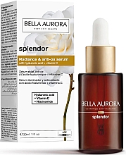 Антивікова сироватка з вітаміном С та гіалуроновою кислотою - Bella Aurora Splendor Radiance & Anti-ox Serum — фото N2
