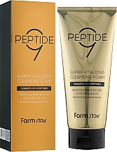 Пенка для умывания лица с пептидами - Farmstay Peptide 9 Super Vitalizing Cleansing Foam — фото N2