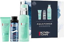 Духи, Парфюмерия, косметика Набор - Biotherm Aquapower Spring Set 2022 (f/cl/40ml + f/gel/75ml + sh/foam/50ml)