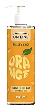 Крем для рук "Orange" - On Line Fruity Shot Hand Cream — фото N1