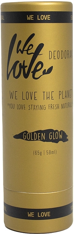 Твердий дезодорант "Golden Glow" - We Love The Planet Deodorant Stick — фото N1