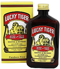 Духи, Парфюмерия, косметика Лосьон после бритья 2 в 1 - Lucky Tiger AfterShave & Face Tonic