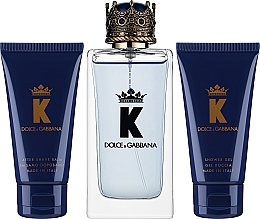 Парфумерія, косметика Dolce & Gabbana K By Dolce & Gabbana - Набір (edt/100ml + ash/balm/50ml + sh/gel/50ml)