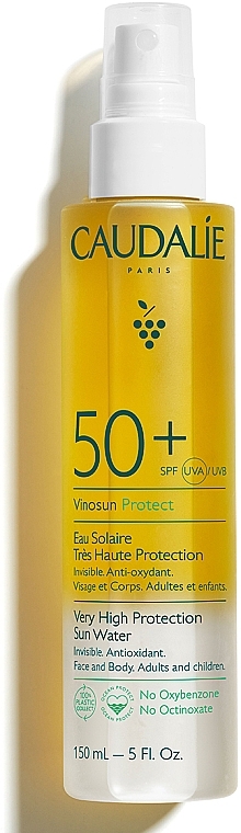 Сонцезахисна вода SPF50+ - Caudalie Very High Protection Sun Water SPF50+ — фото N2