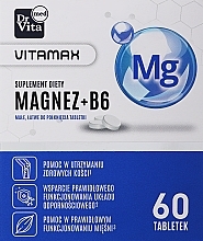 Харчова добавка "Магній + вітамін B6" - Dr Vita Med Magnesium + Vitamin B6 — фото N1