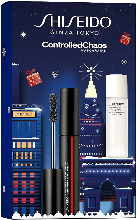 Набір - Shiseido Shiseido Controlledсhaos Mascara Holiday Kit (makeup/remover/30ml + mascara/11.5ml) — фото N2