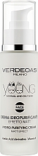Крем очищувальний і зволожувальний з матовим ефектом - Verdeoasi Young Hydro-Purifying Cream Matt Effect — фото N1