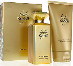 Парфумерія, косметика Korloff Paris Lady Korloff - Набір (edp/88ml + b/lot/150ml)