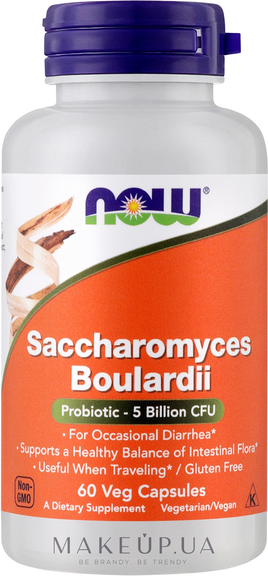 Капсули "Цукроміцети Буларді" - Now Foods Saccharomyces Boulardii — фото 60шт