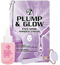 Набор - W7 Face Care Set Glowout! (serum/30ml + mask/23g + roll) — фото N1